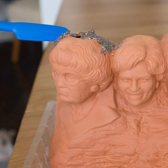 Golden Girls Rushmore Chia Pet Decorative Planter - Picture 2 of 4